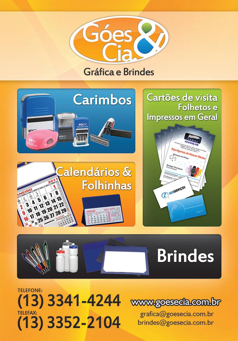 Góes & Cia. - Gráfica e Brindes - (13) 3341-4244 / (13) 3352-2104